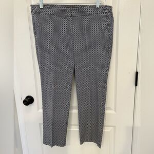 Donna Ricco New York Women’s Navy Ankle Trouser with Stretch Waist Size 14